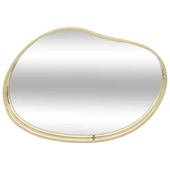 Set de 3 plateaux en métal doré