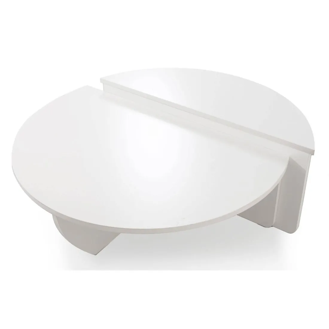 Set de 2 tables basses design Glowik Blanc mat
