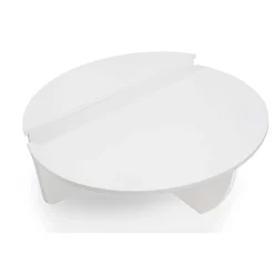 Set de 2 tables basses design Glowik Blanc mat
