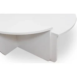 Set de 2 tables basses design Glowik Blanc mat