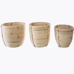 Set x 3 Pots Rotin