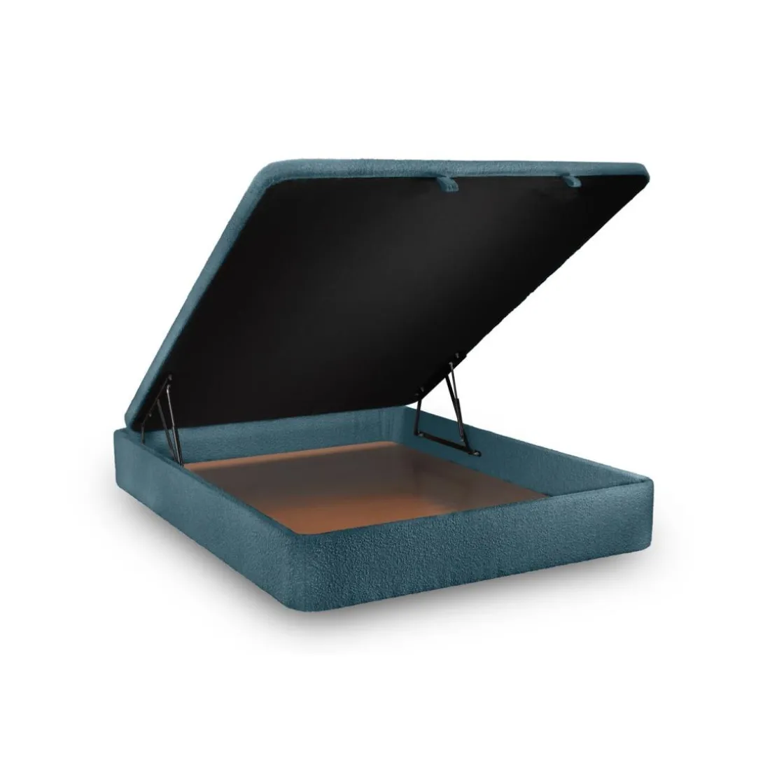 Sommier Coffre Bouclette Bleu