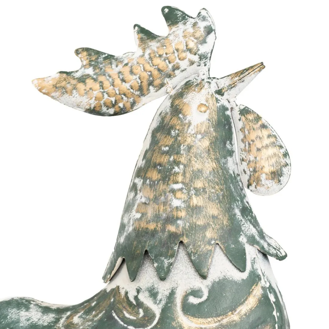 Statuette d'exterieur coq