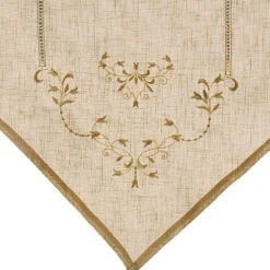 Store brodé et jour échelle - Beige