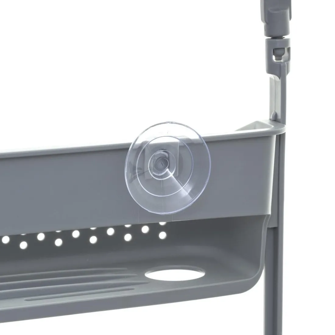 Support Douche Souple 2 Pièces Gris