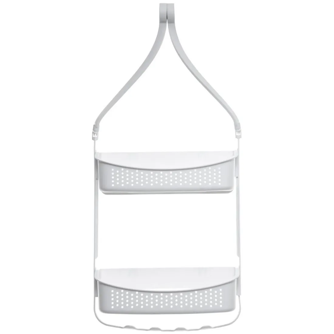 Support Douche Souple 2 Pièces Blanc