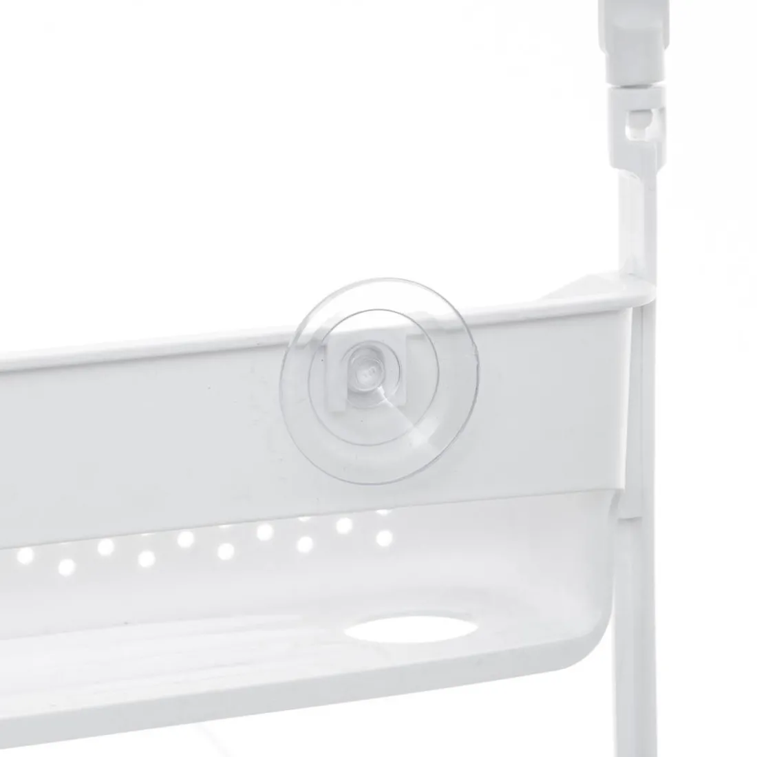 Support Douche Souple 2 Pièces Blanc
