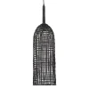 Suspension 'BENDITO' en rotin noir