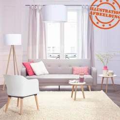 Suspension 'BUNGEE' ronde avec abat-jour blanc