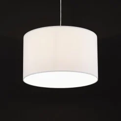 Suspension 'BUNGEE' ronde avec abat-jour blanc