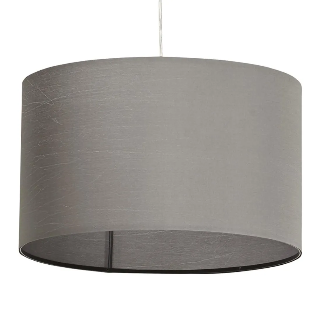 Suspension 'BUNGEE' ronde avec abat-jour gris