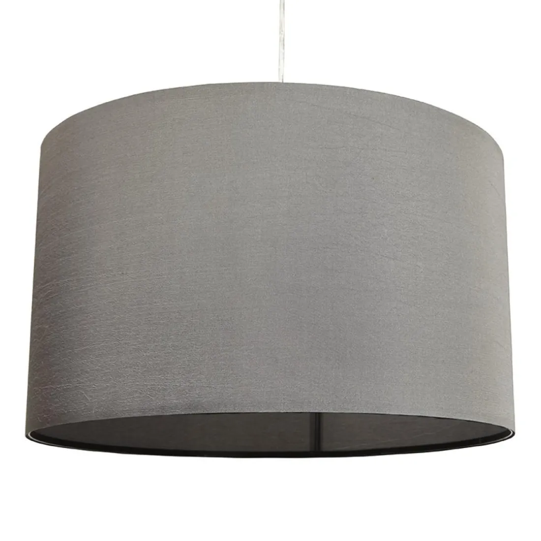 Suspension 'BUNGEE' ronde avec abat-jour gris