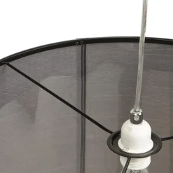Suspension 'BUNGEE' ronde avec abat-jour gris