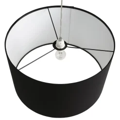 Suspension 'BUNGEE' ronde avec abat-jour noir