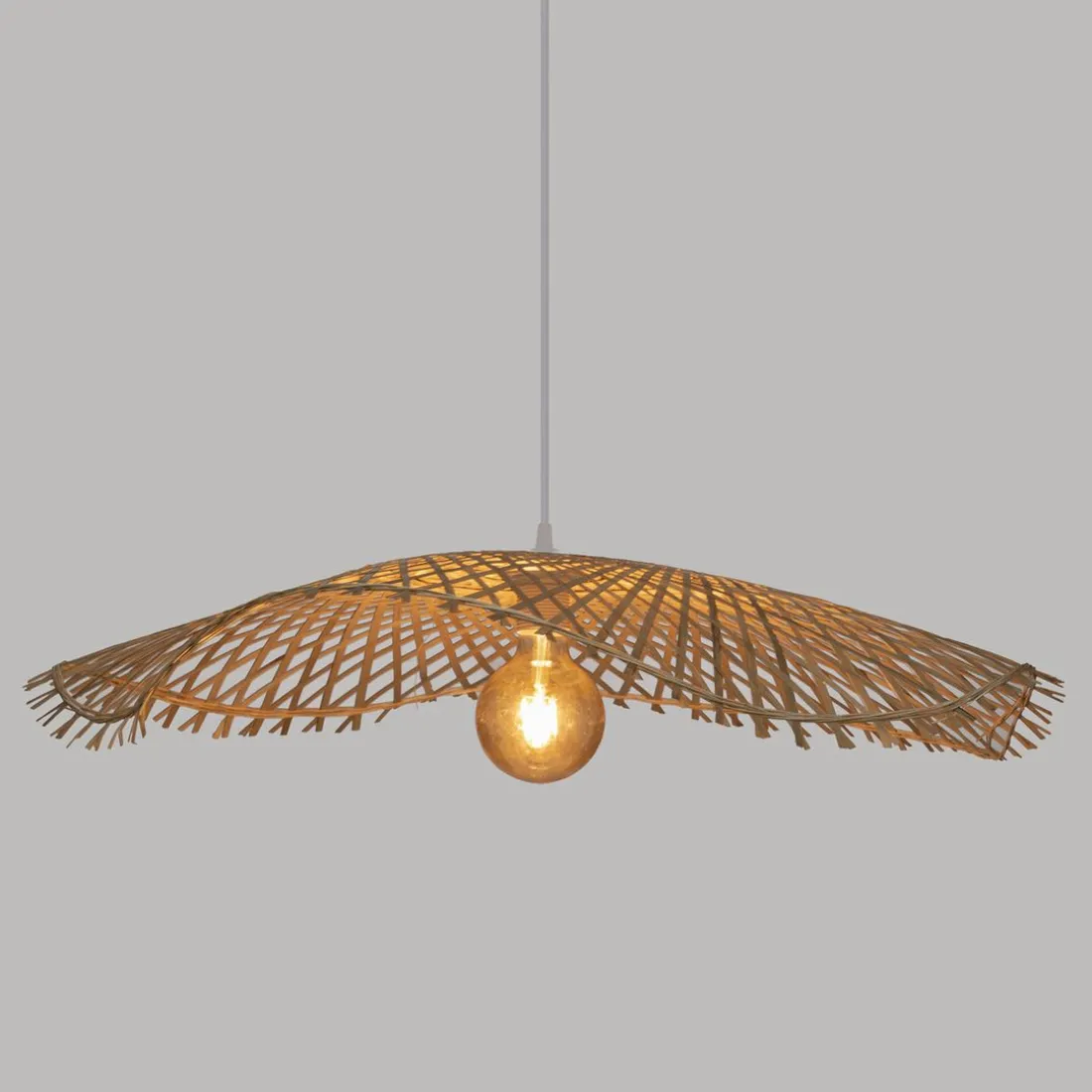 Suspension en bambou Tess naturel D75cm