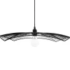 Suspension Filaire Chapeau Noir