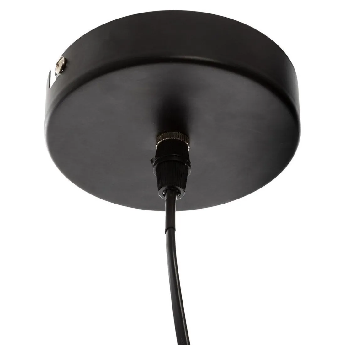 Suspension Fleur noir en métal D57cm
