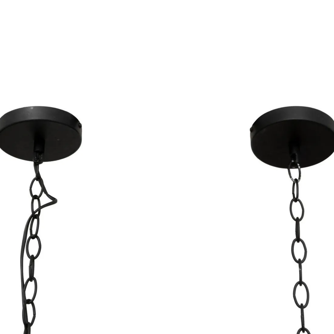 Suspension noir en métal