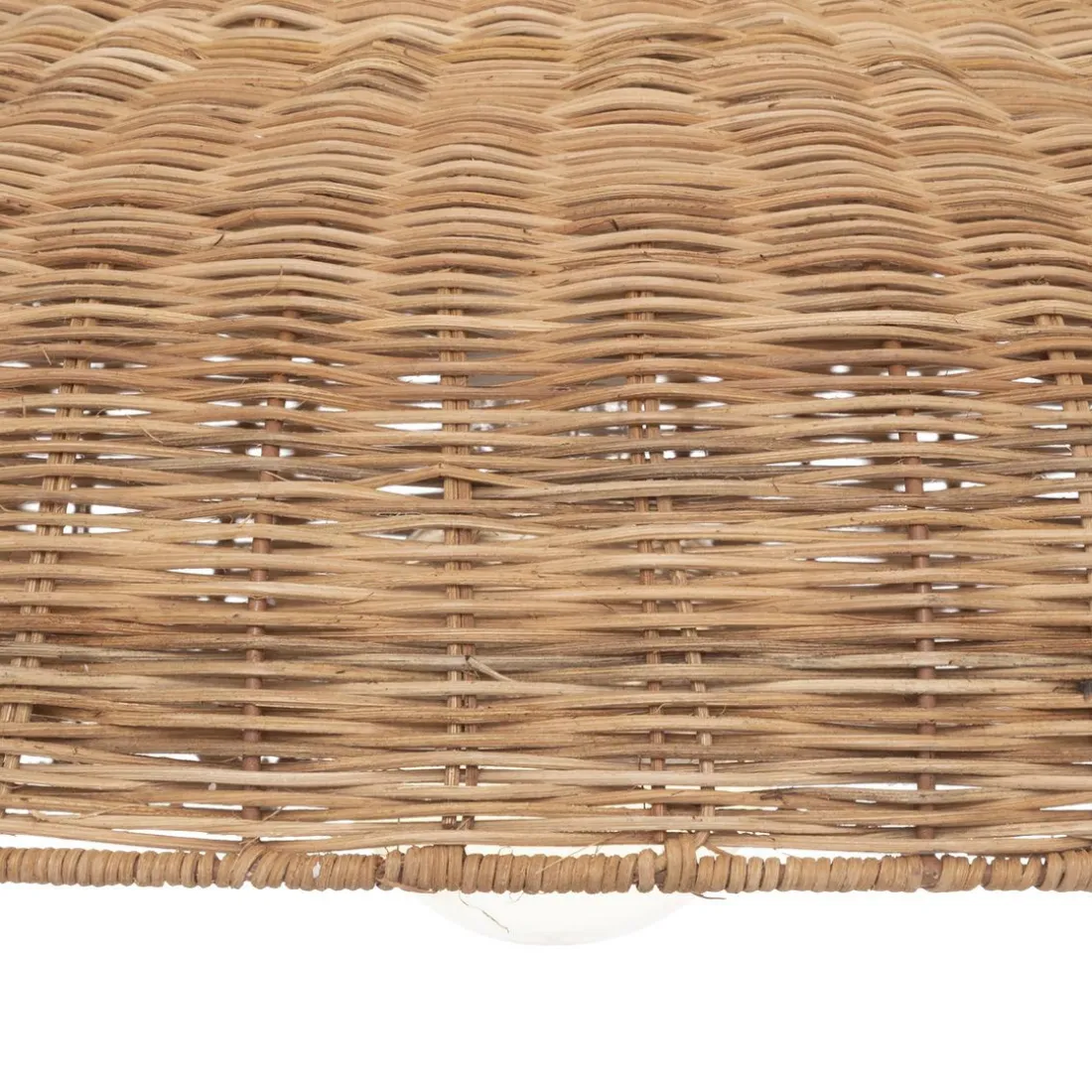Suspension Ori naturel D58cm beige en rotin