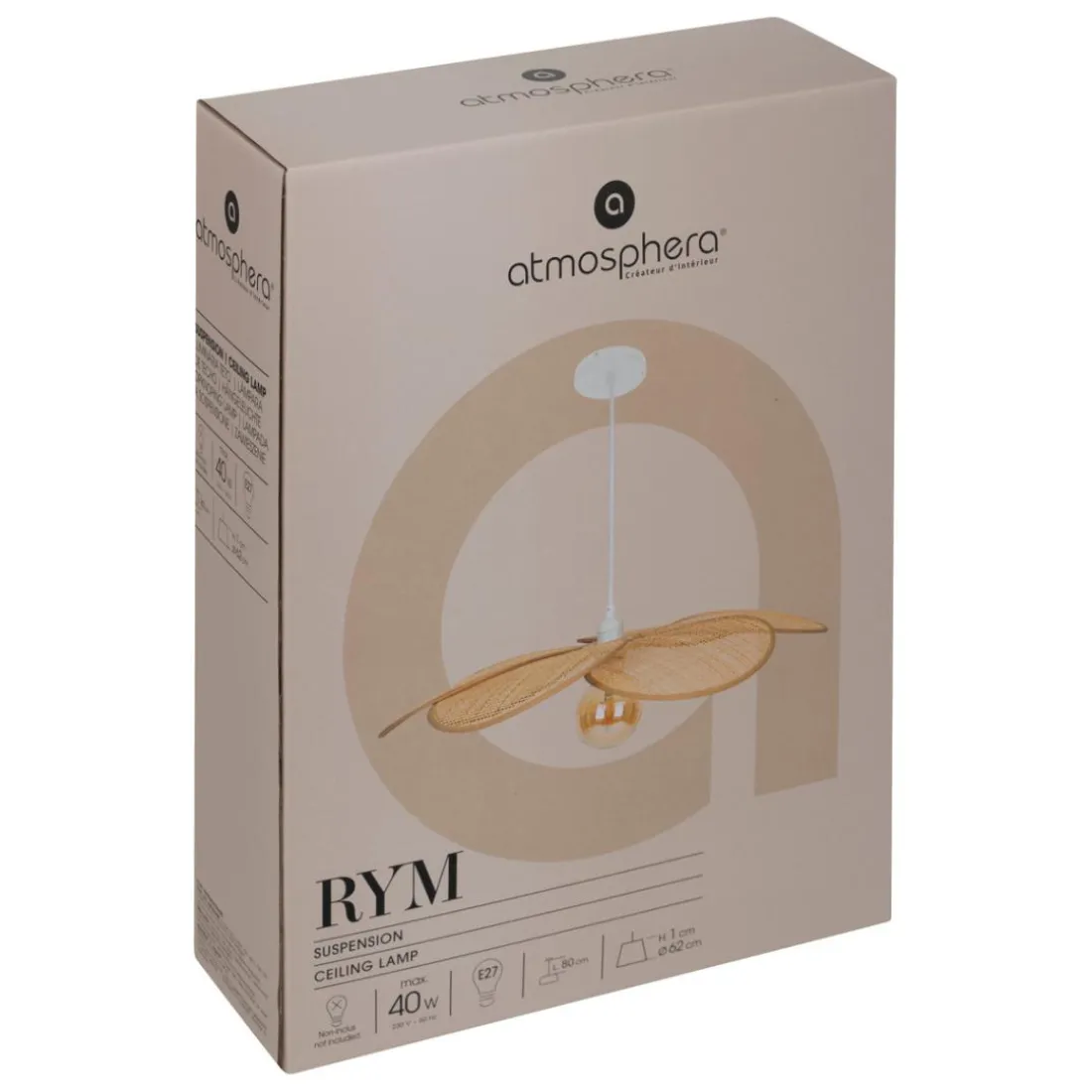 Suspension pétales Rym beige