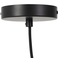 Suspension ronde 'CASIMIRA MINI' en bambou naturel