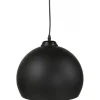 Suspension Sphère en Métal Noir TEMPT