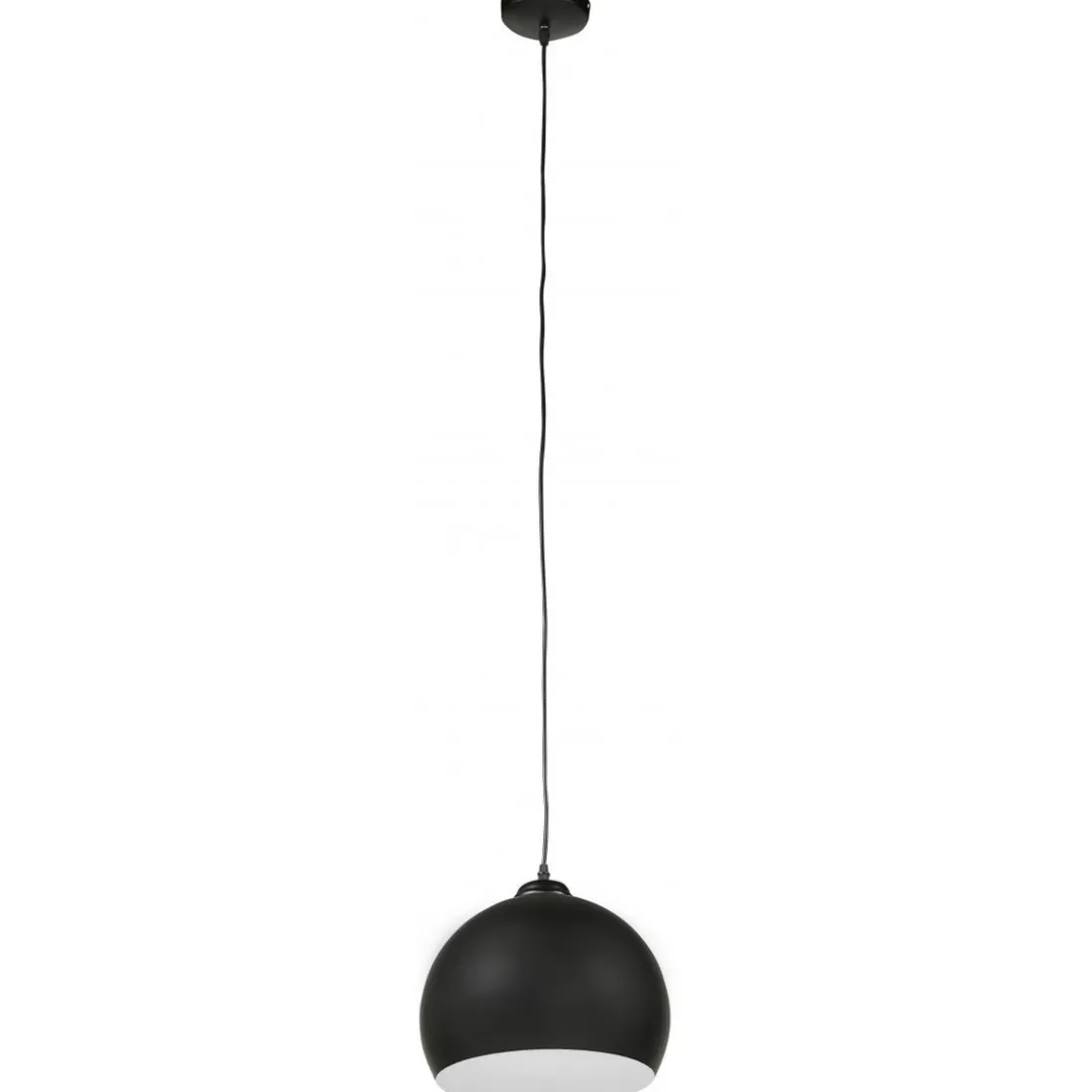 Suspension Sphère en Métal Noir TEMPT