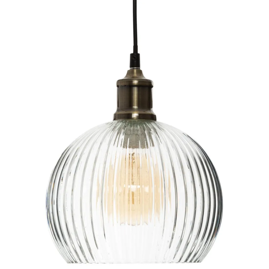 Suspension Verre Transparent Laye D. 20 cm