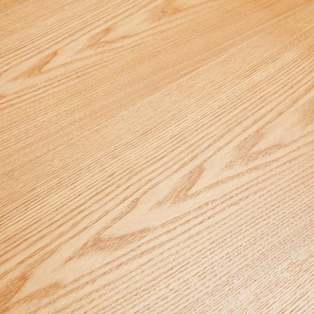 Table à diner 'WALABY' en bois finition naturelle avec pied central en x blanc