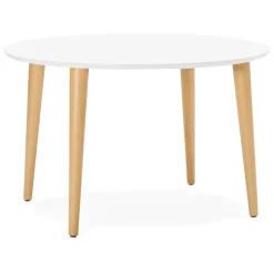 Table à dîner ronde extensible 'IGLOU' style scandinave
