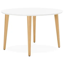 Table à dîner ronde extensible 'IGLOU' style scandinave