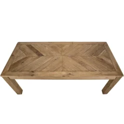 Table À Manger ANDRIAN Bois Pin Recyclé 200 X 90 Cm