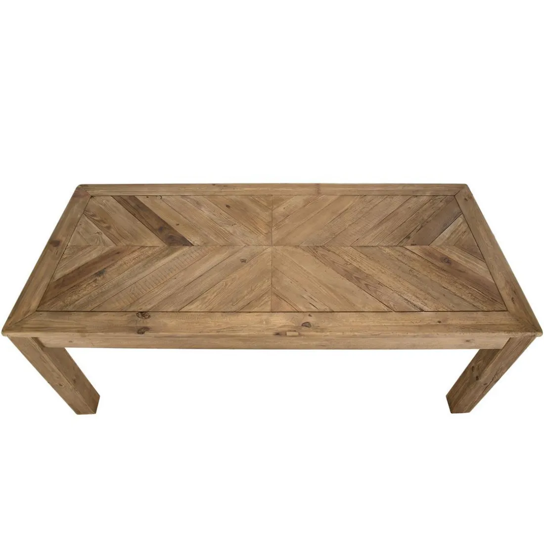 Table À Manger ANDRIAN Bois Pin Recyclé 200 X 90 Cm