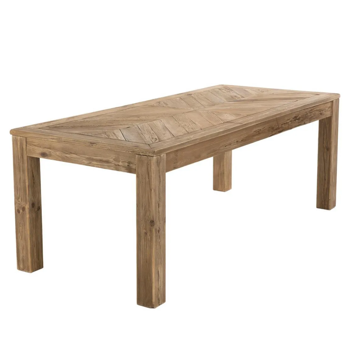 Table À Manger ANDRIAN Bois Pin Recyclé 200 X 90 Cm