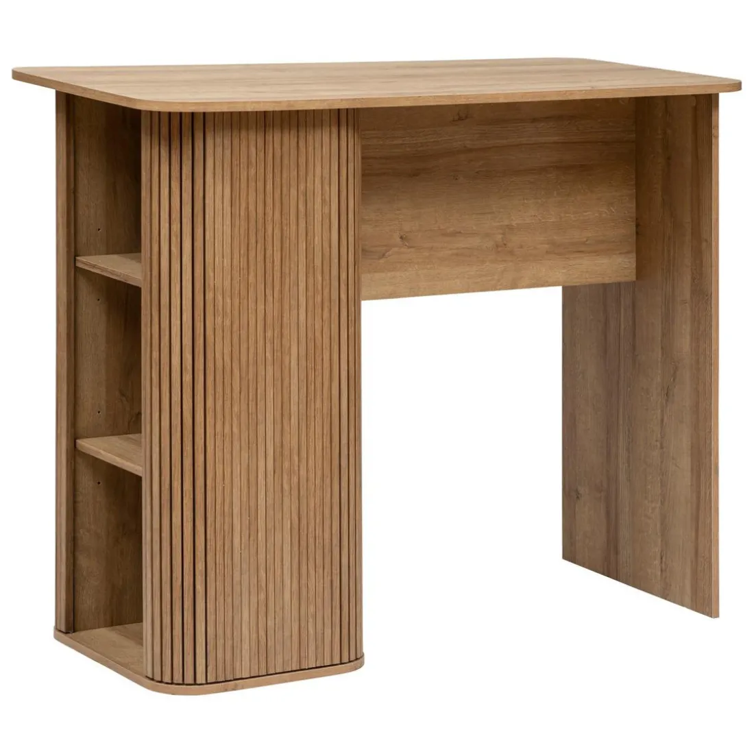 Table à manger bar en placage effet bois