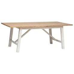Table à manger blanche en acacia
