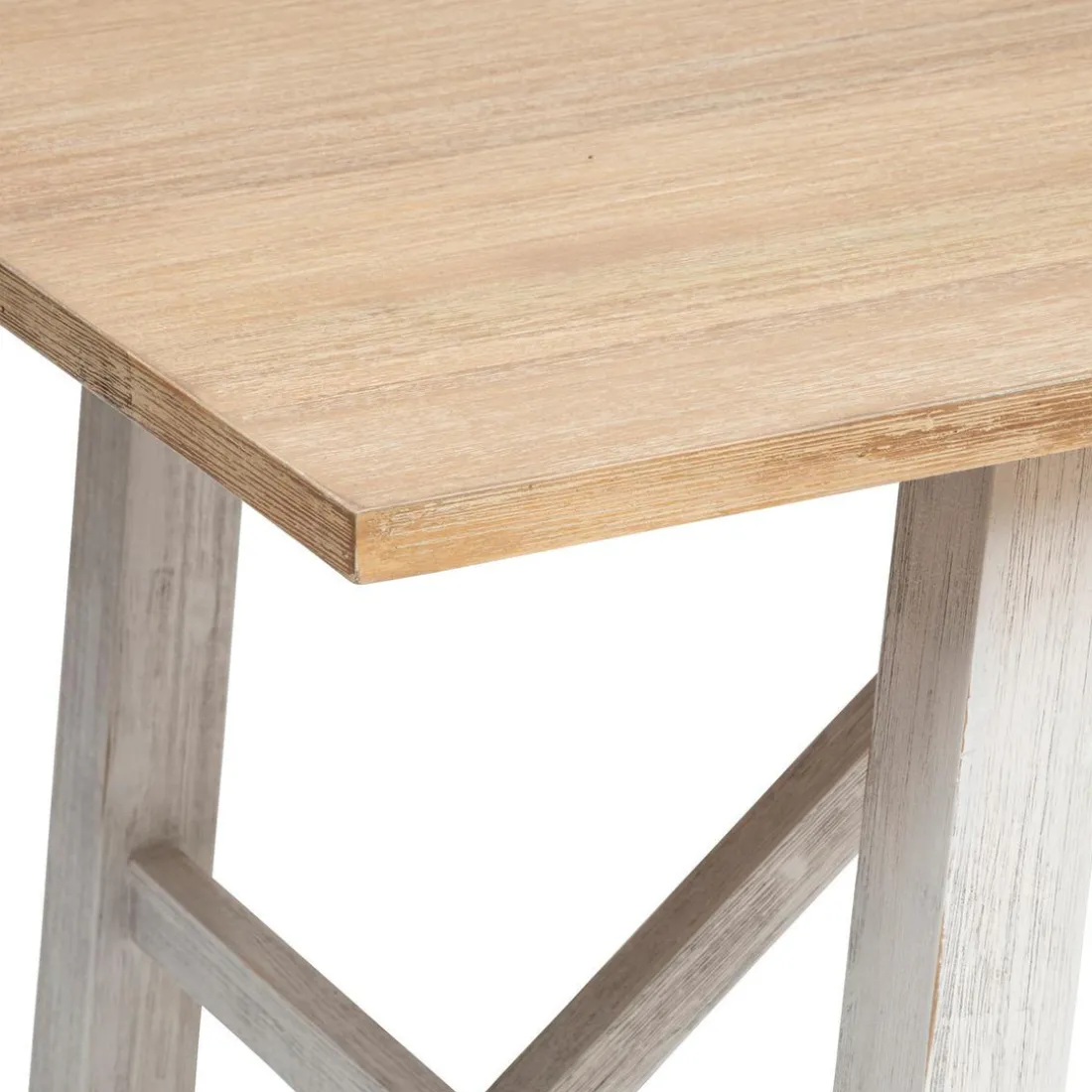 Table à manger blanche en acacia