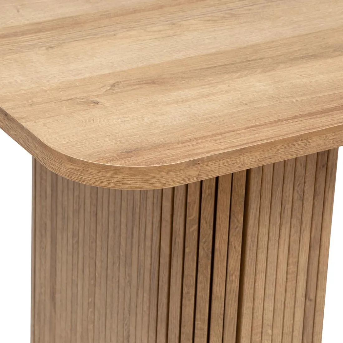 Table à manger en placage effet bois
