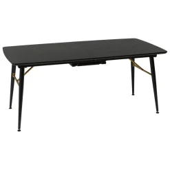 Table à manger extensible Aubrey noir