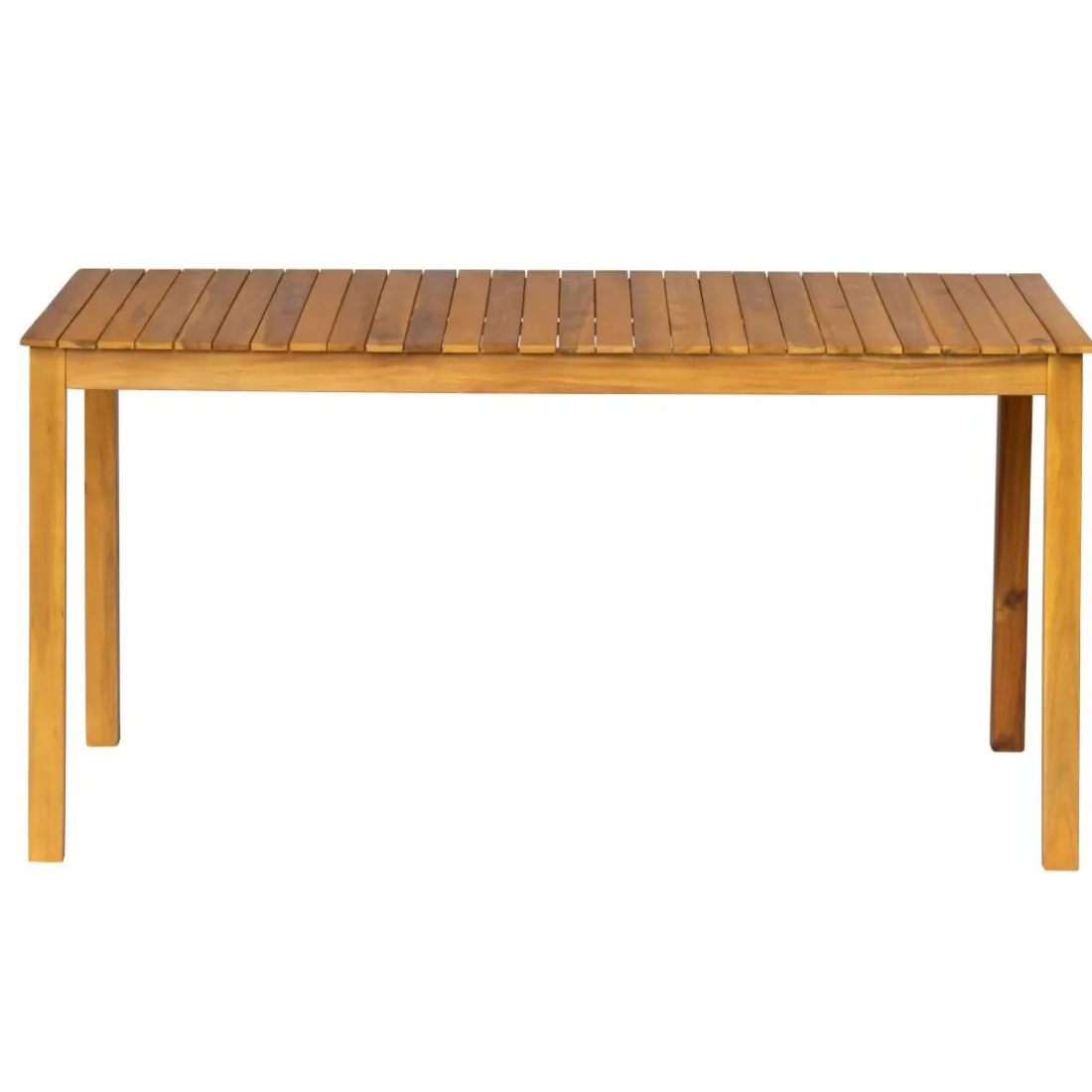 Table à manger intérieur extérieur 6 personnes en acacia Marron