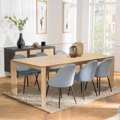 Table à manger MAXENCE 220/300 pieds bois