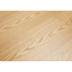 Table à Manger Piétement en Métal Blanc POTZ Beige