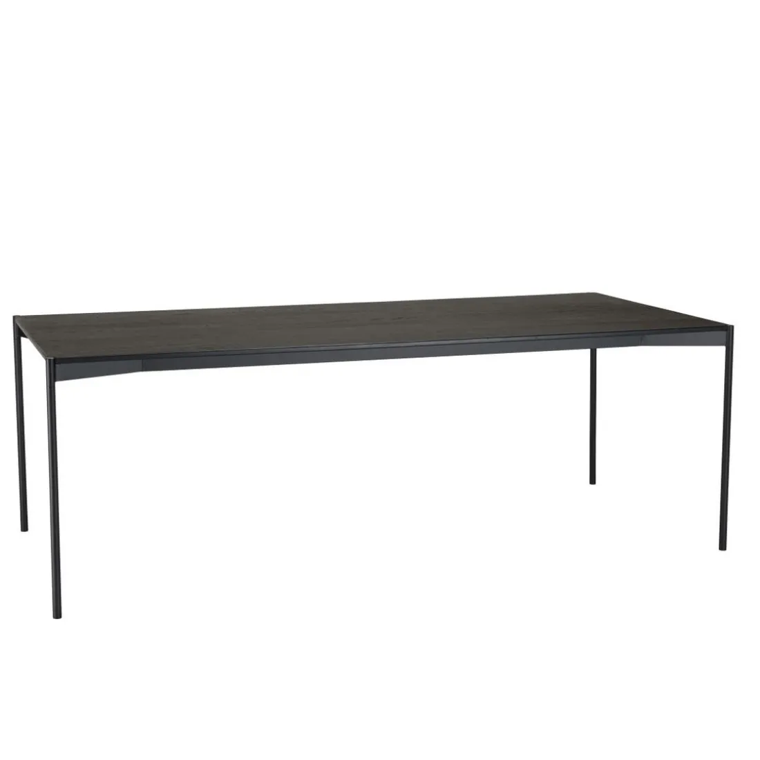 Table à manger rectangulaire Noir piètement métal