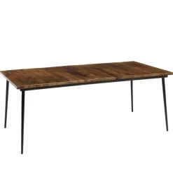 Table à manger rectangulaire en bois mahogany KIARA
