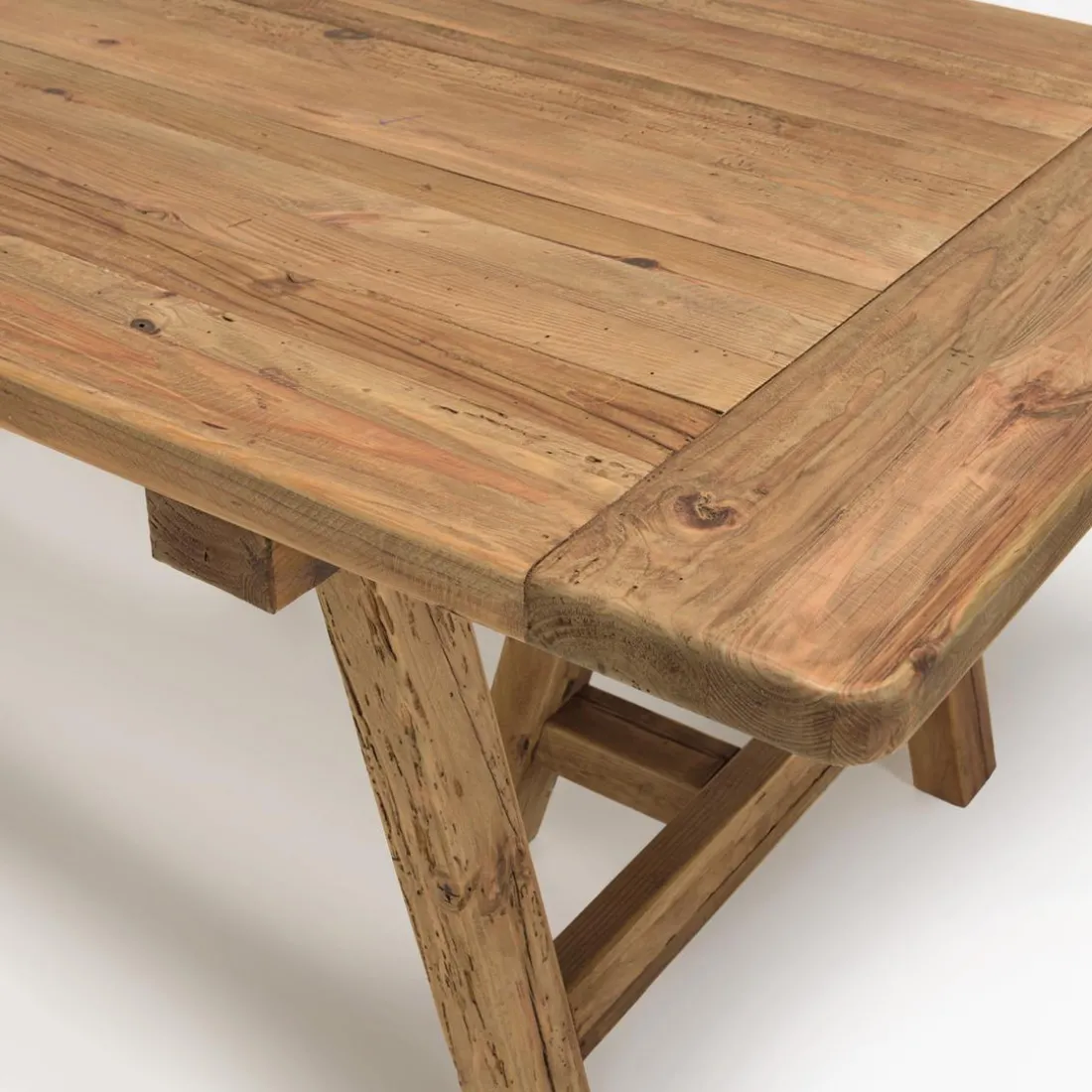 Table à manger rectangulaire bois Pin recyclé