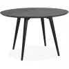 Table à Manger Ronde Bois Noir NADIA