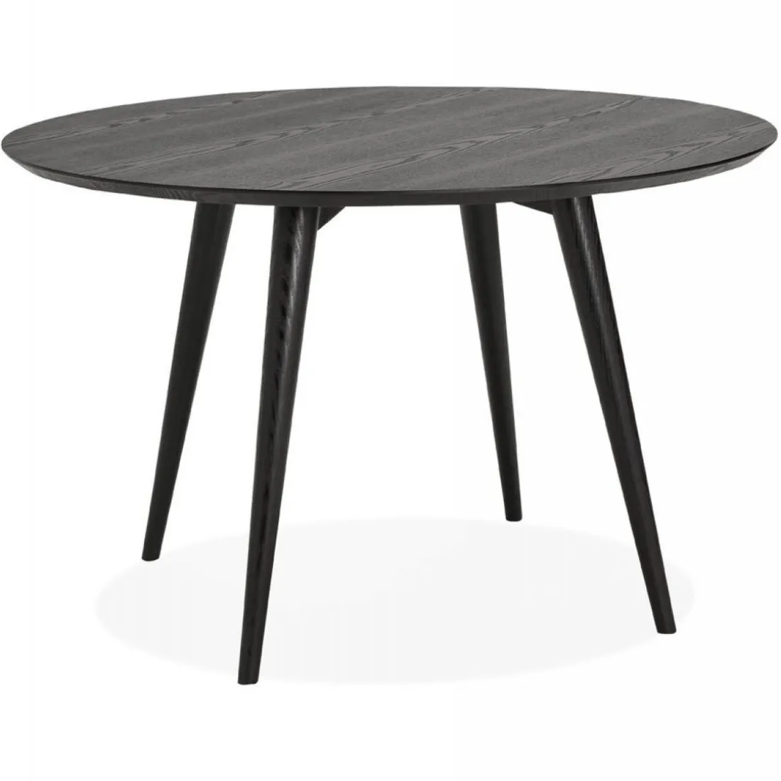 Table à Manger Ronde Bois Noir NADIA