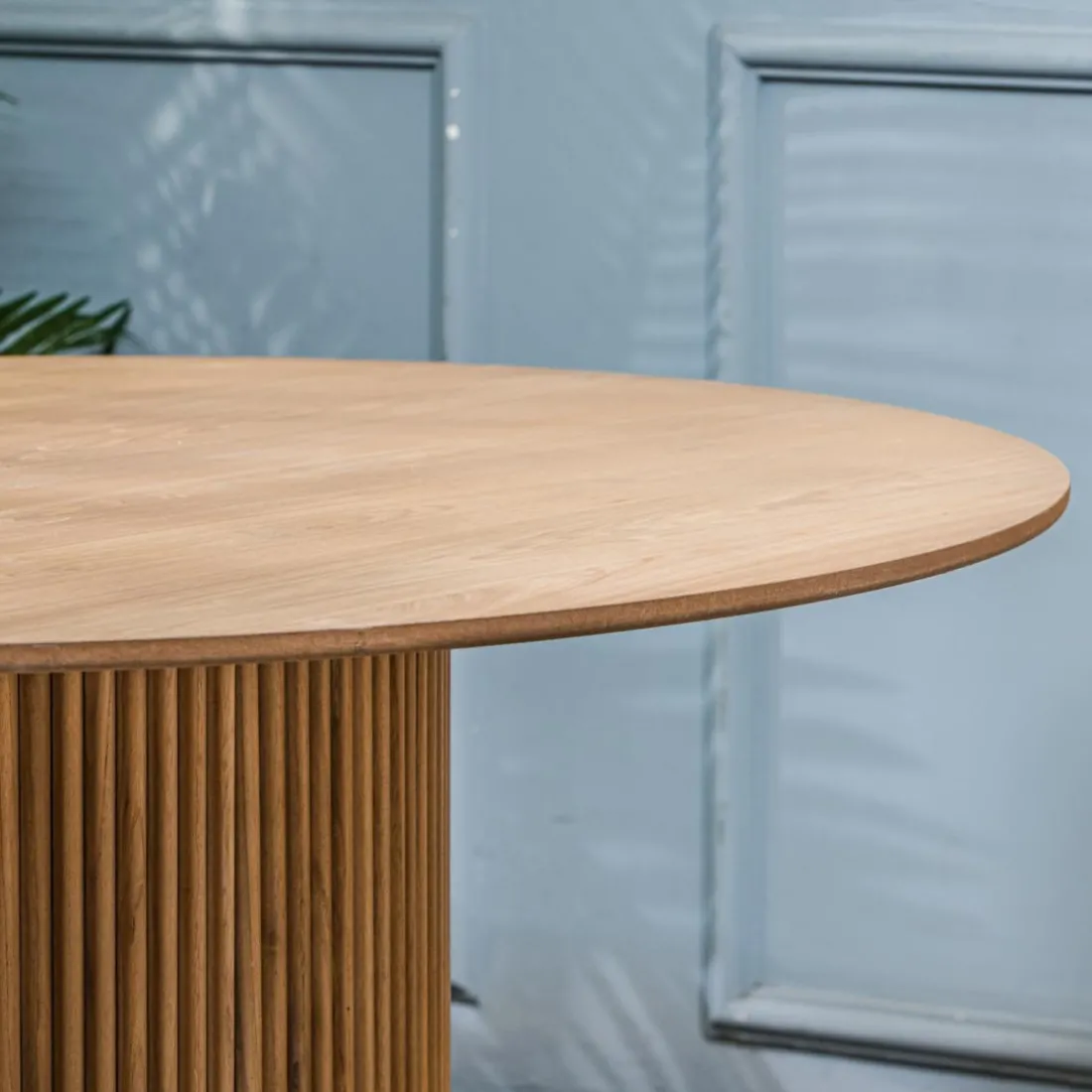 Table a Manger 6 personnes Ronde Bois Marron