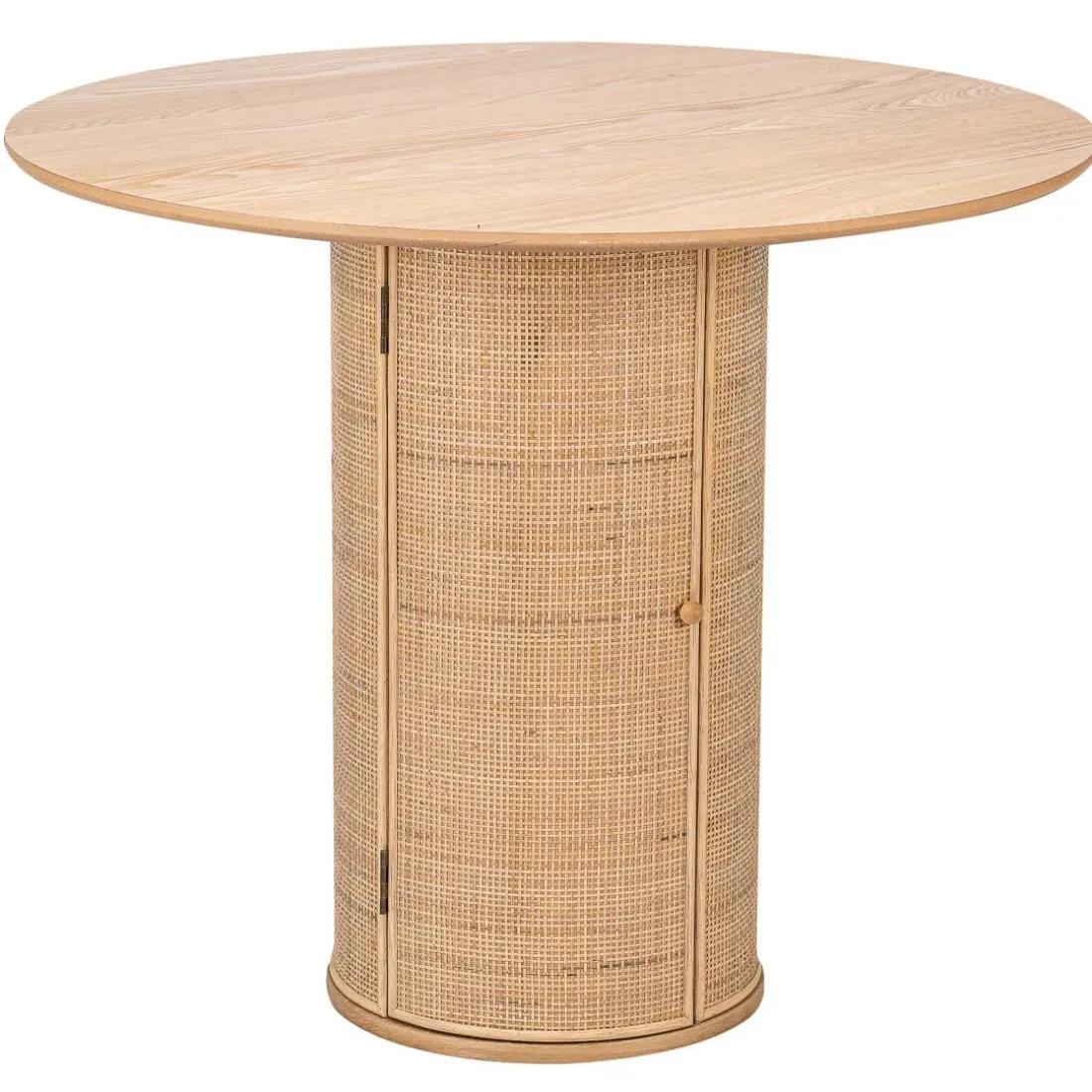 Table a Manger 4 personnes Ronde Bois Rotin