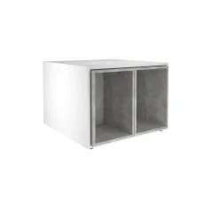 Table basse avec caissons amovibles JOKER 1 gris béton